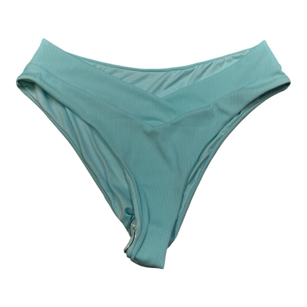NWT SherryDC Aqua High-Cut Bikini Bottom Size XL